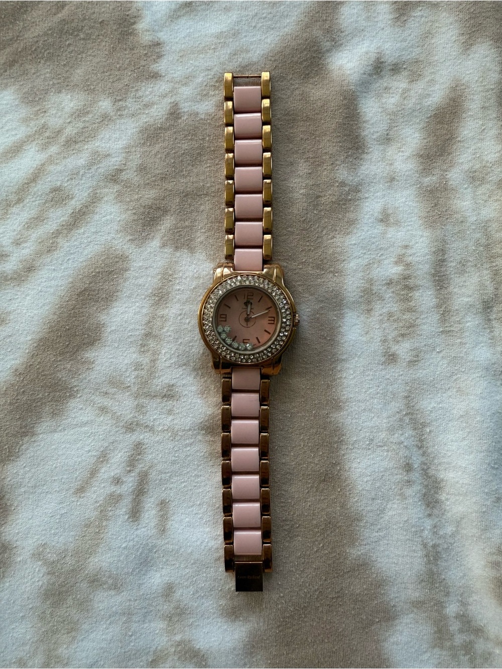 Women's Pink Crystal Accent Bracelet Watch